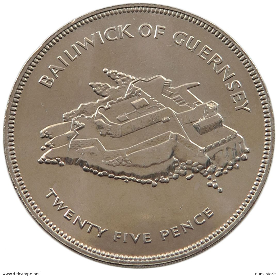 GUERNSEY 25 PENCE 1977  #alb026 0035 - Guernsey