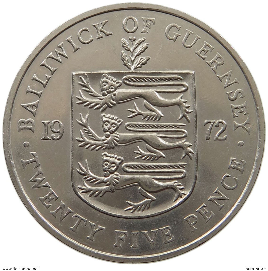 GUERNSEY 25 PENCE 1972  #a096 0235 - Guernesey