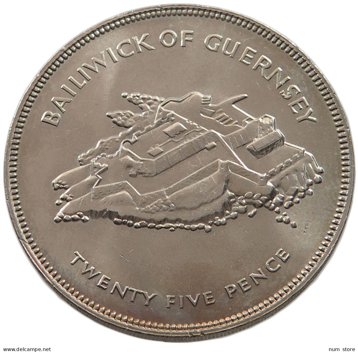 GUERNSEY 25 PENCE 1977  #alb022 0063 - Guernsey