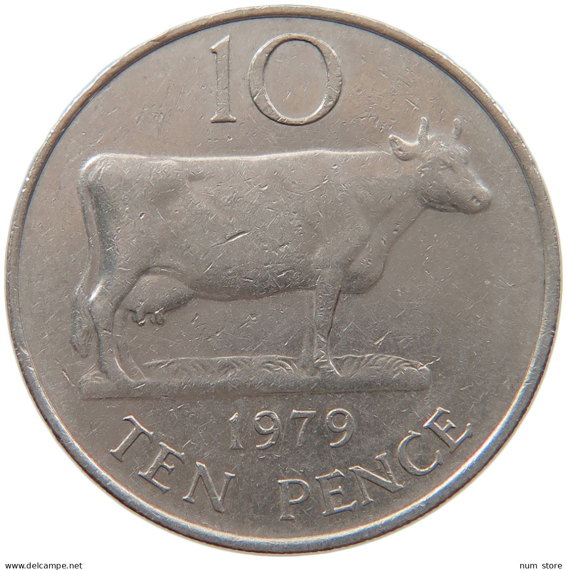 GUERNSEY 10 PENCE 1979 Elizabeth II. (1952-2022) #s019 0029 - Guernsey