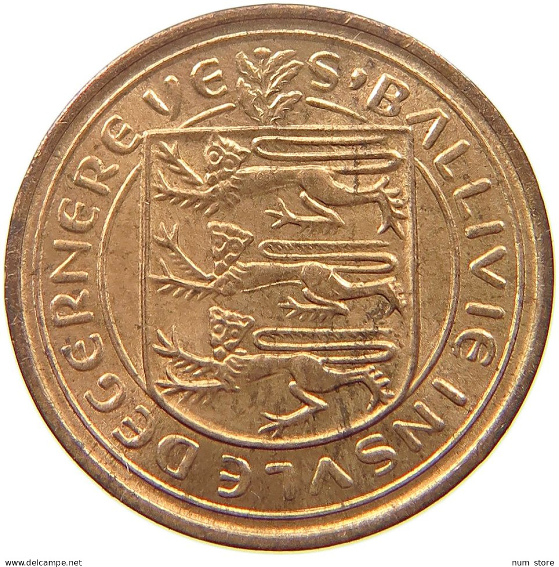 GUERNSEY 1/2 PENNY 1971 Elizabeth II. (1952-2022) #s052 0241 - Guernesey