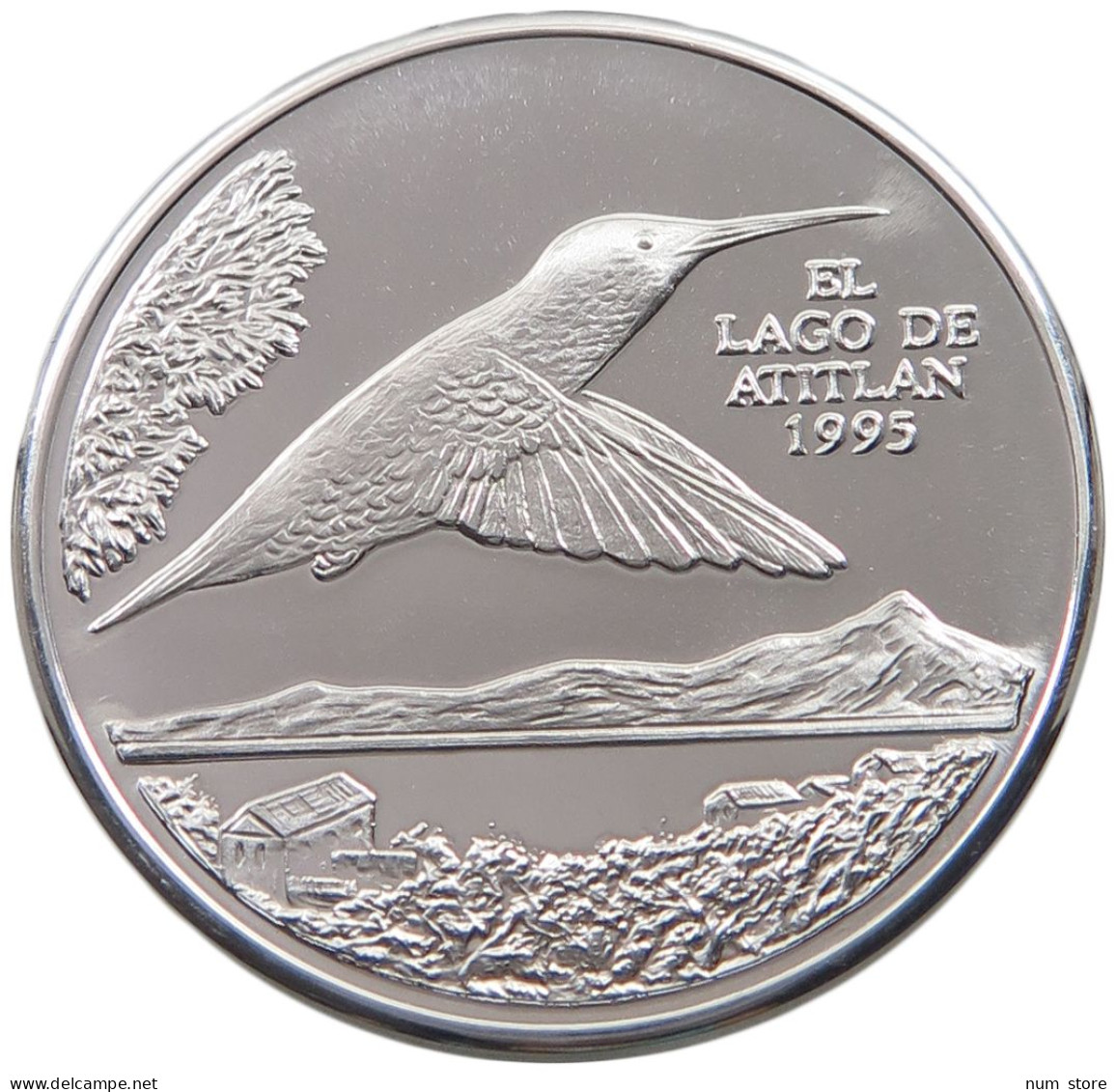 GUATEMALA QUETZAL 1995 GUATEMALA QUETZAL 1995 ALUMINIUM PATTERN PROOF PLAIN #alb038 0131 - Guatemala