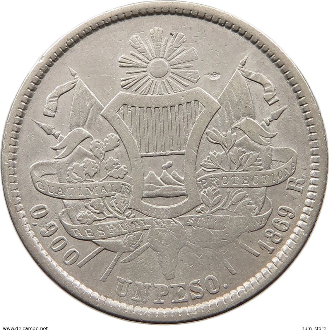 GUATEMALA PESO 1869/99  #t089 0371 - Guatemala