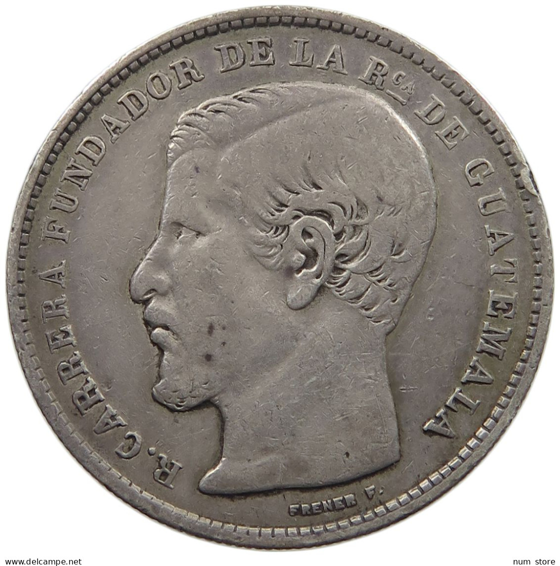 GUATEMALA PESO 1868  #t004 0163 - Guatemala