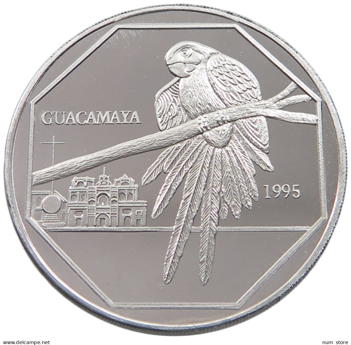 GUATEMALA 50 QUETZALES 1995 GUATEMALA 50 QUETZALES 1995 ALUMINIUM PATTERN PROOF PLAIN #alb038 0129 - Guatemala