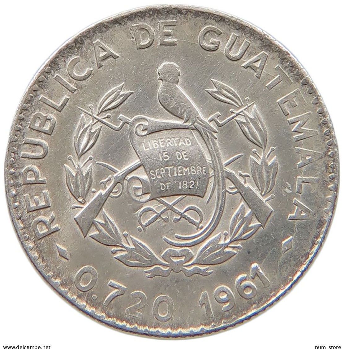 GUATEMALA 5 CENTAVOS 1961  #s049 0759 - Guatemala