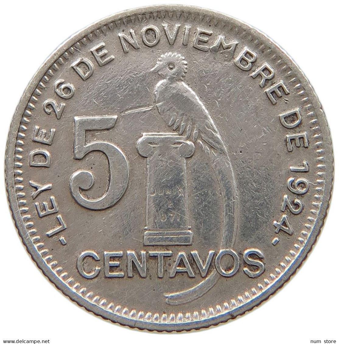 GUATEMALA 5 CENTAVOS 1932  #t135 0263 - Guatemala