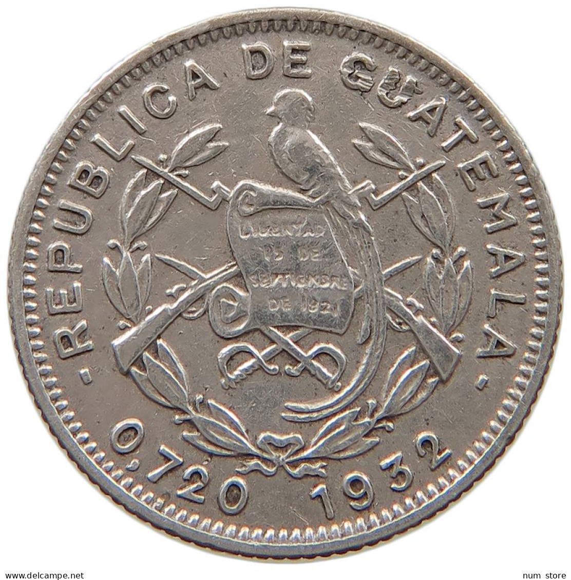 GUATEMALA 5 CENTAVOS 1932  #t135 0263 - Guatemala