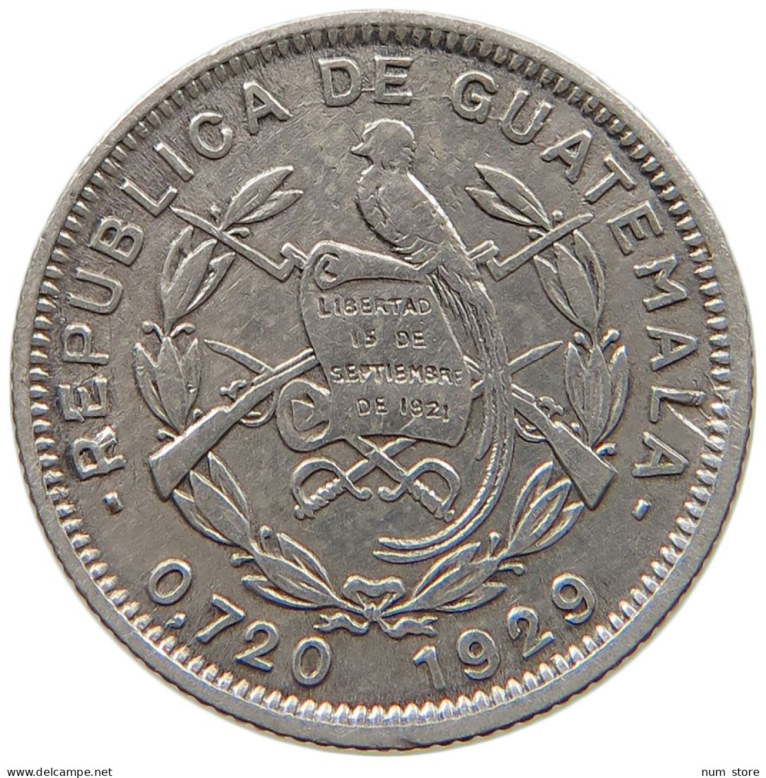 GUATEMALA 5 CENTAVOS 1929  #a091 0927 - Guatemala