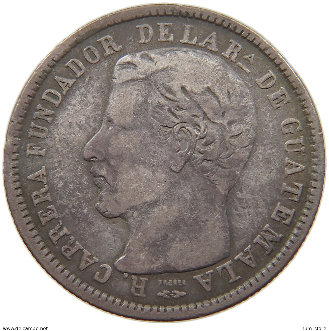 GUATEMALA 4 REALES 1867  #t135 0235 - Guatemala