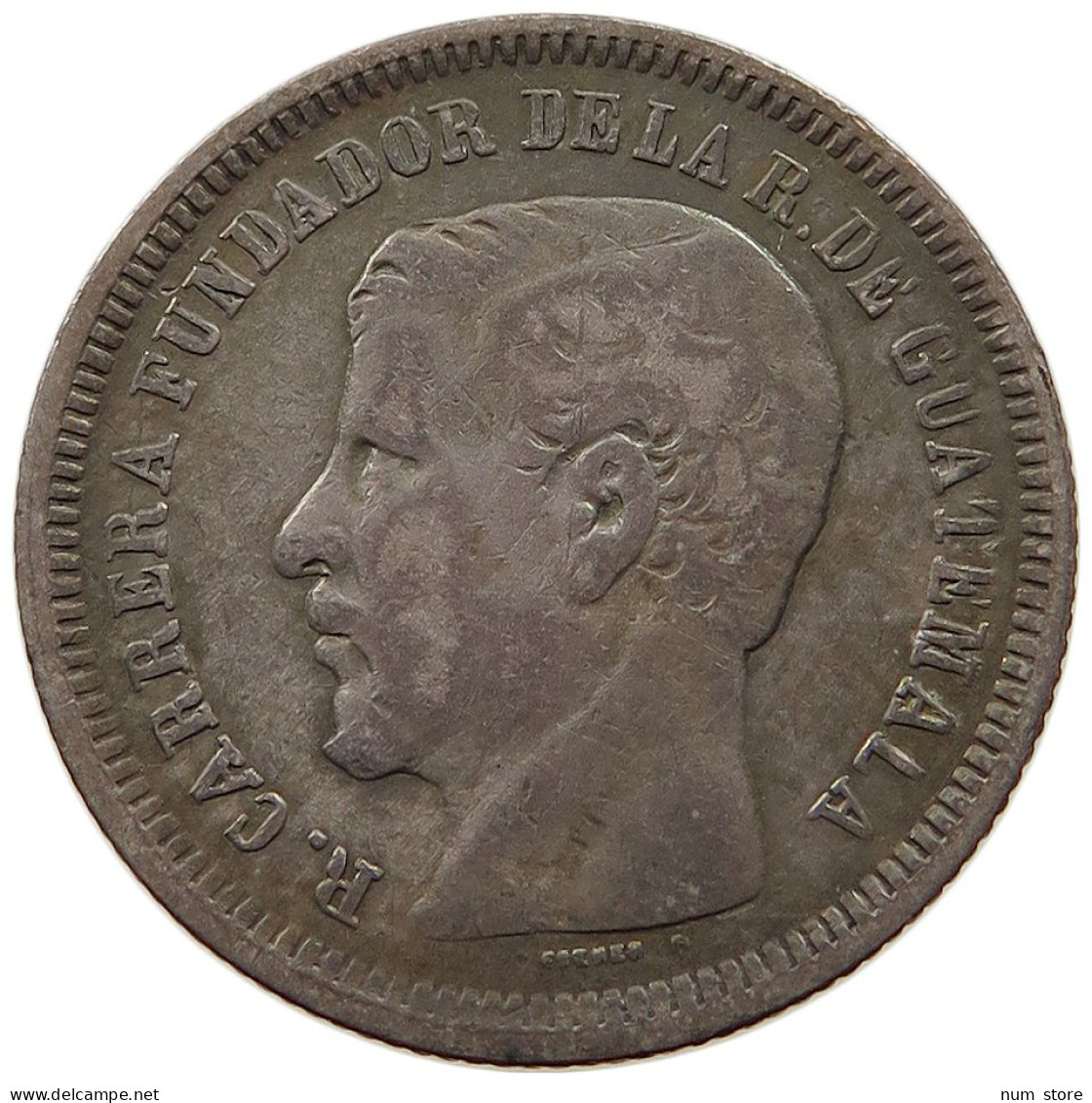 GUATEMALA 2 REALES 1868  #t064 0451 - Guatemala