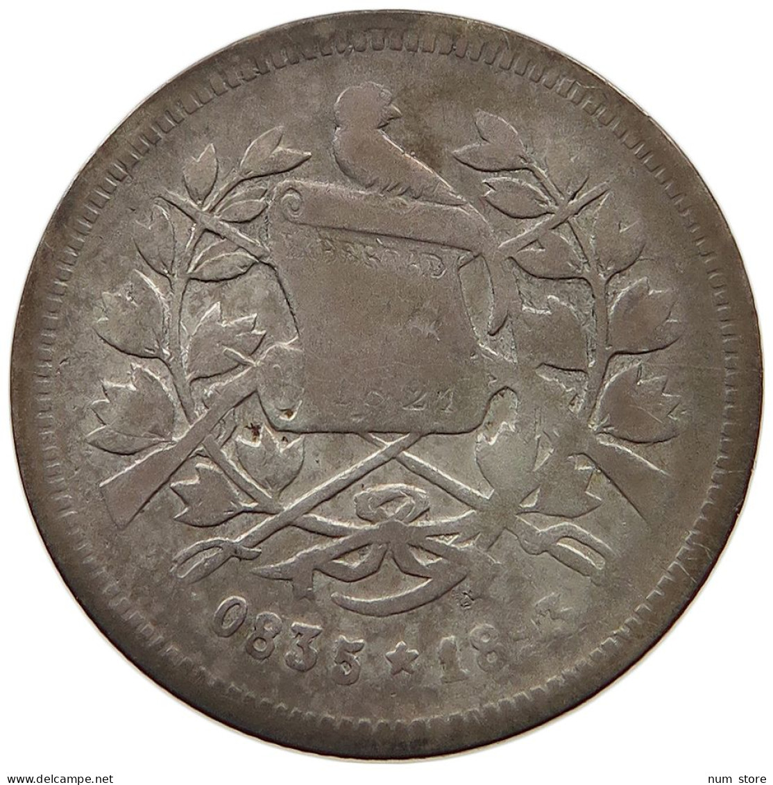 GUATEMALA 25 CENTAVOS 1893  #t064 0437 - Guatemala