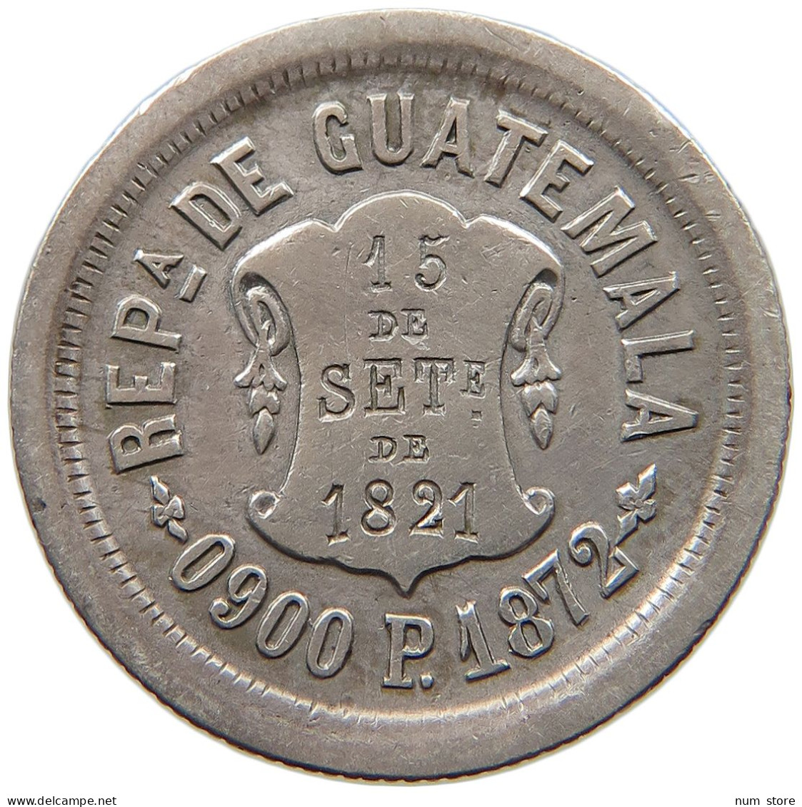 GUATEMALA 2 REALES 1872  #t090 0211 - Guatemala