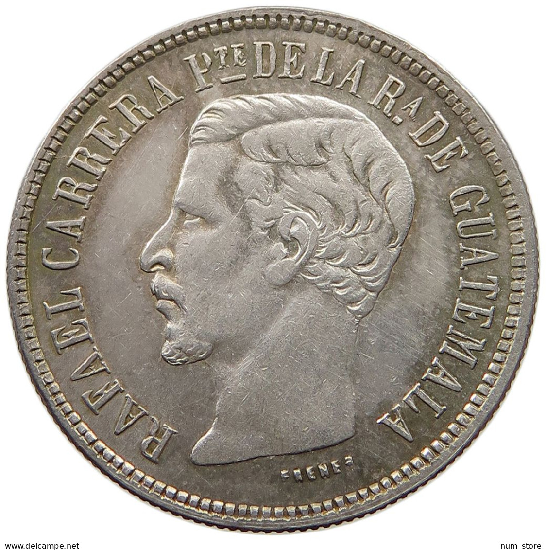 GUATEMALA 2 REALES 1861  #t064 0447 - Guatemala