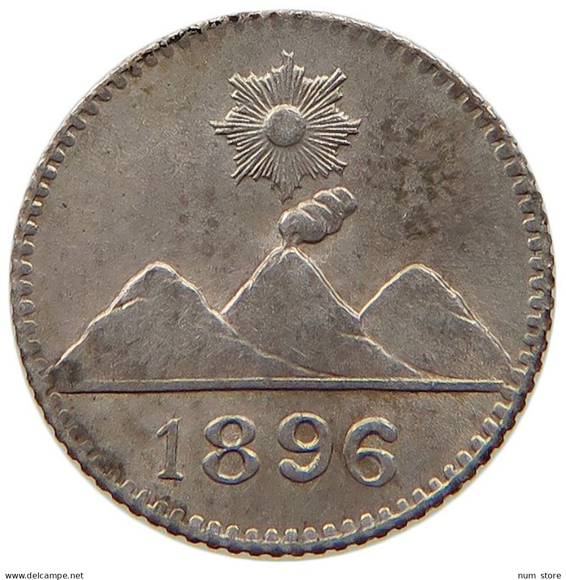 GUATEMALA 1/4 REAL 1896  #t064 0519 - Guatemala