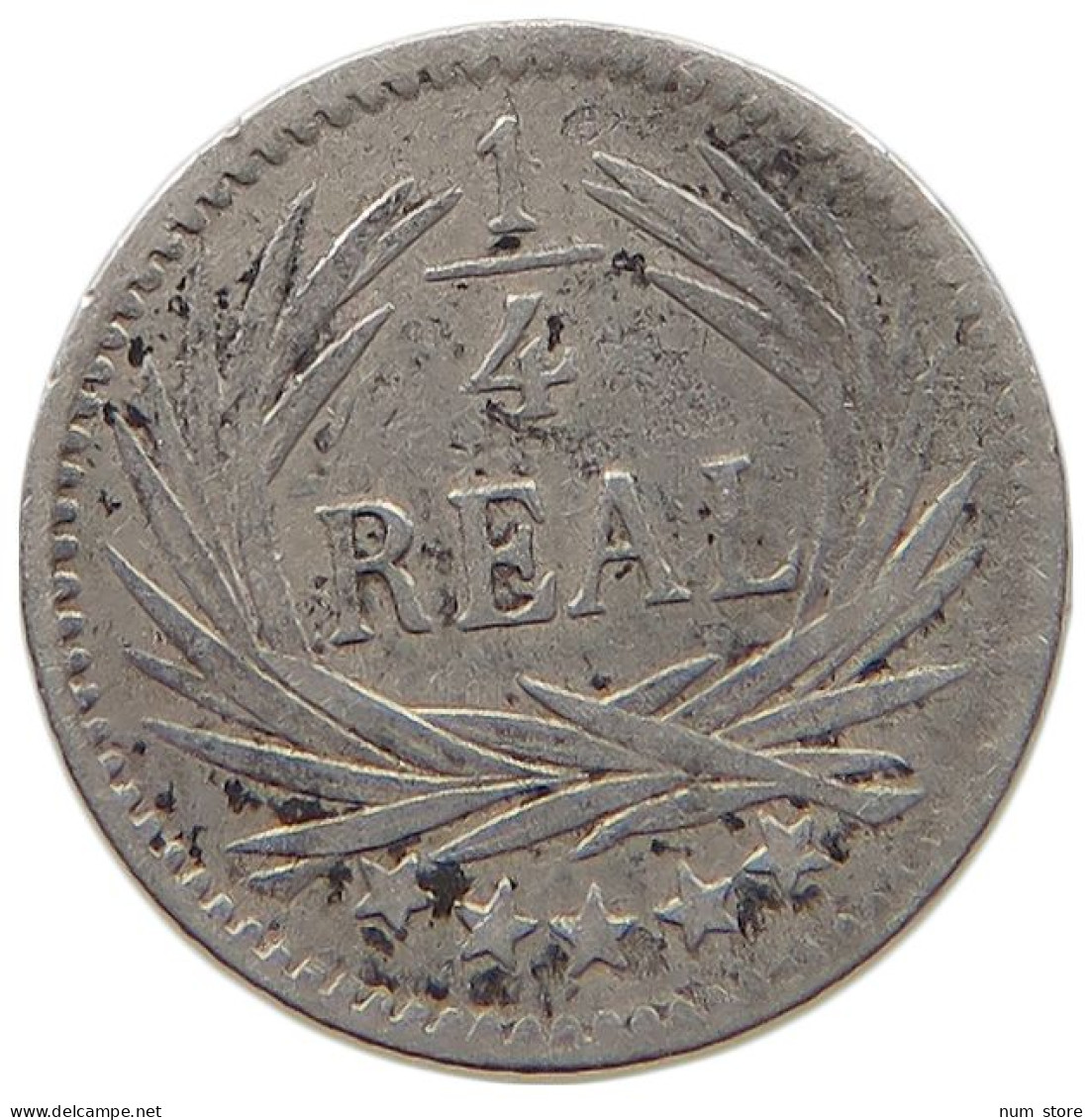 GUATEMALA 1/4 REAL 1894  #t006 0251 - Guatemala