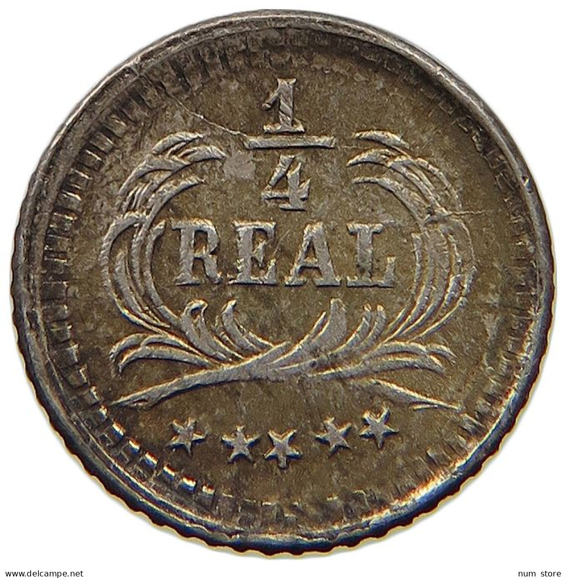 GUATEMALA 1/4 REAL 1890  #t064 0517 - Guatemala