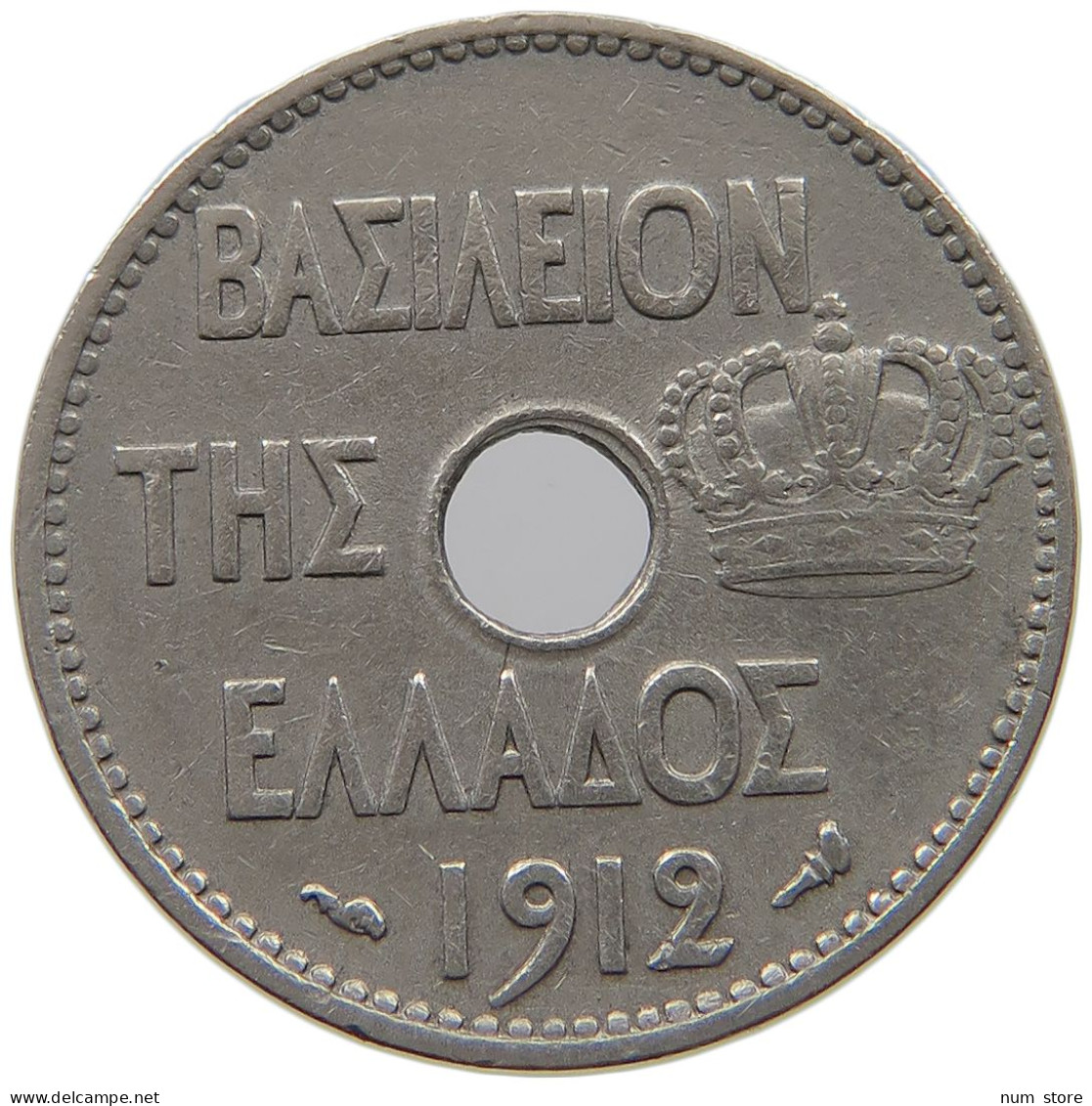 GREECE 5 LEPTA 1912 George I. (1863-1913) #a073 0137 - Grèce