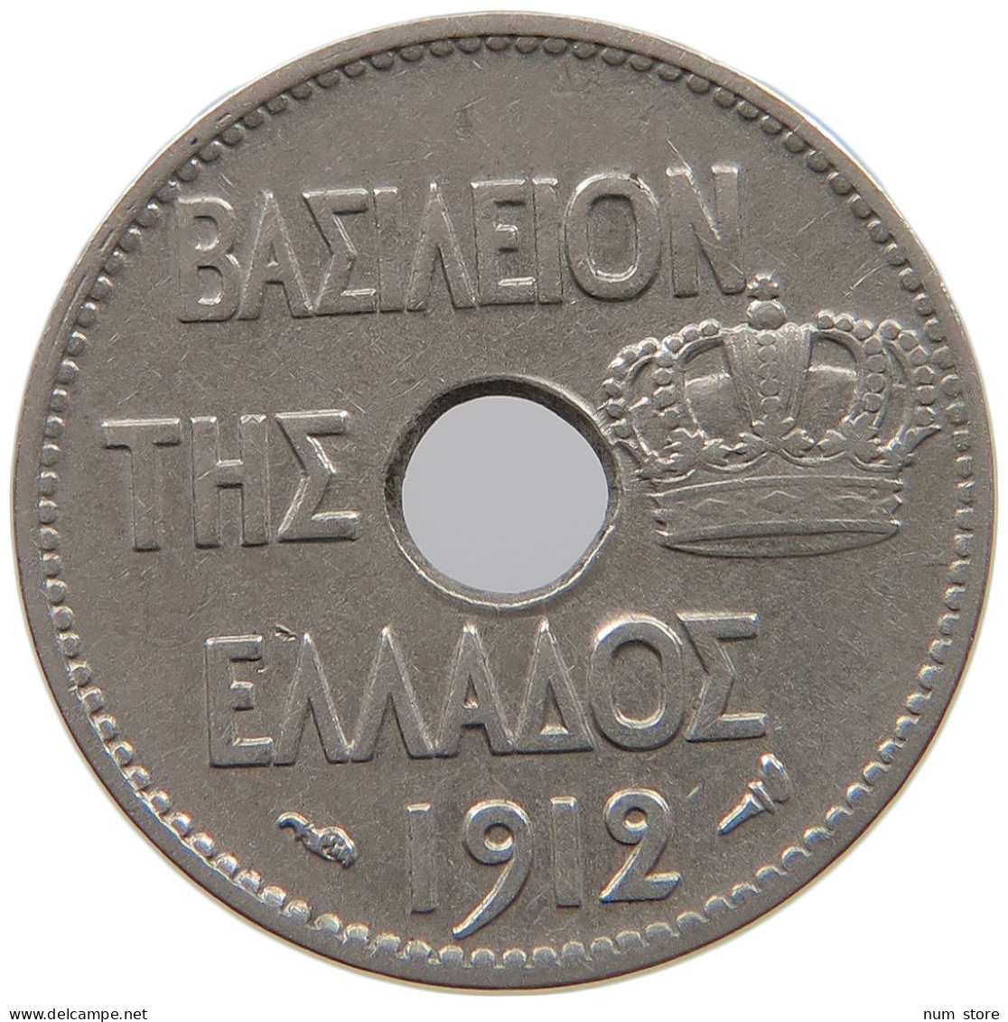 GREECE 5 LEPTA 1912 George I. (1863-1913) #a080 0537 - Grèce