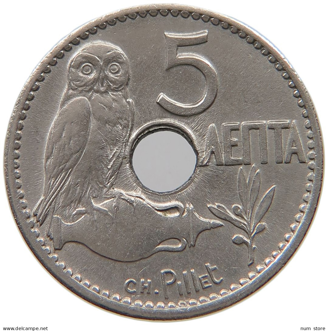 GREECE 5 LEPTA 1912 George I. (1863-1913) #a046 0653 - Grèce