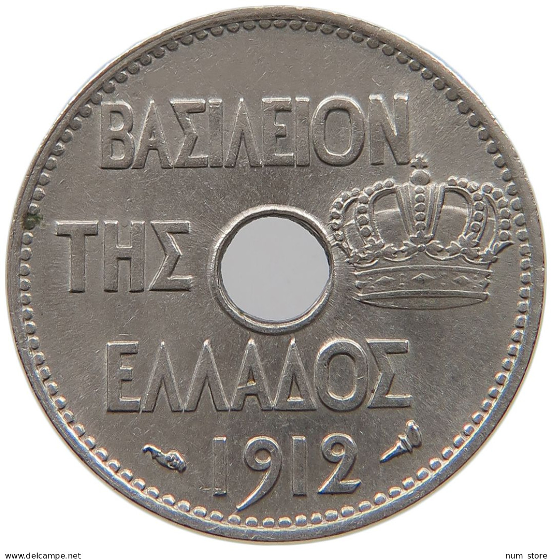 GREECE 5 LEPTA 1912 George I. (1863-1913) #a046 0653 - Greece