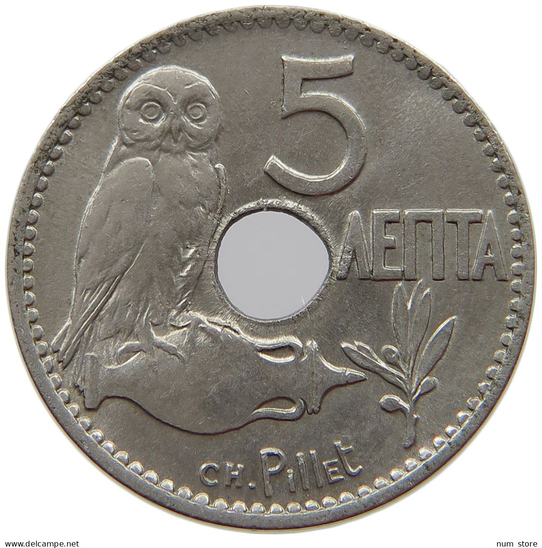 GREECE 5 LEPTA 1912  #t145 0179 - Grèce