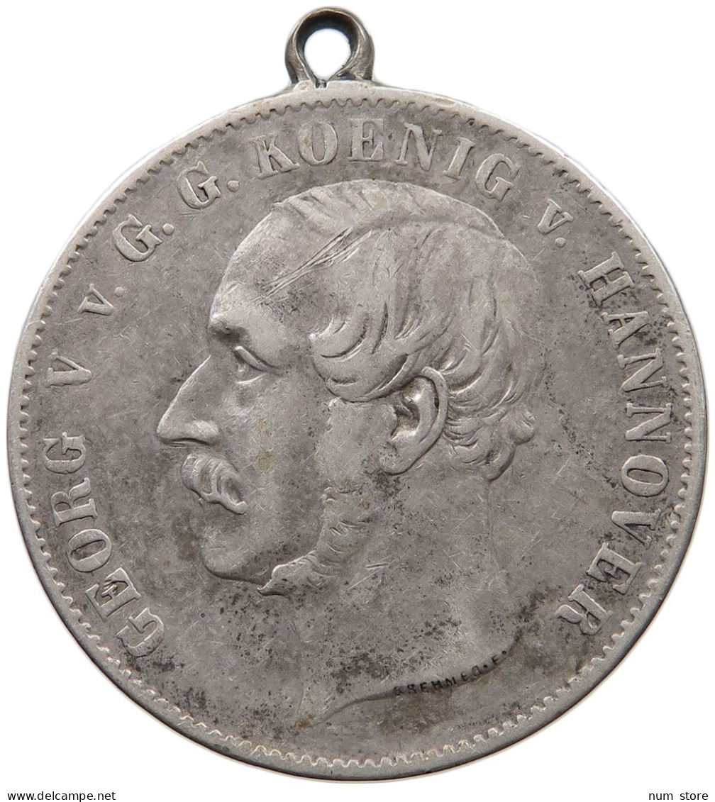 HANNOVER TALER 1855 GEORG V. (1851-1866) #t010 0145 - Taler Et Doppeltaler