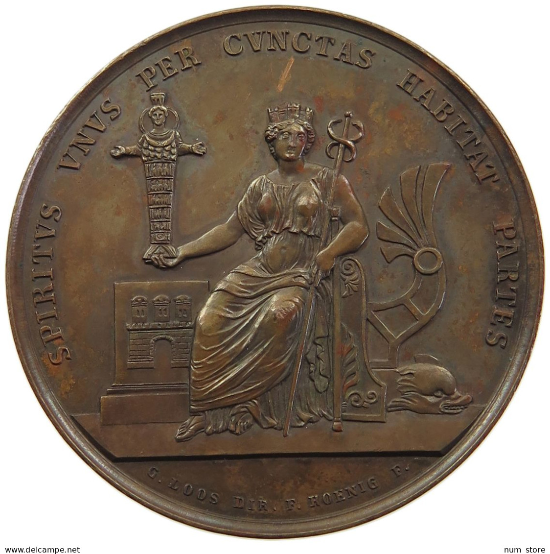 HAMBURG MEDAILLE 1830 Von Loos U. König. Auf Die Versammlung Deutscher Naturforscher Und Ärzte #tm2 0257 - Autres & Non Classés