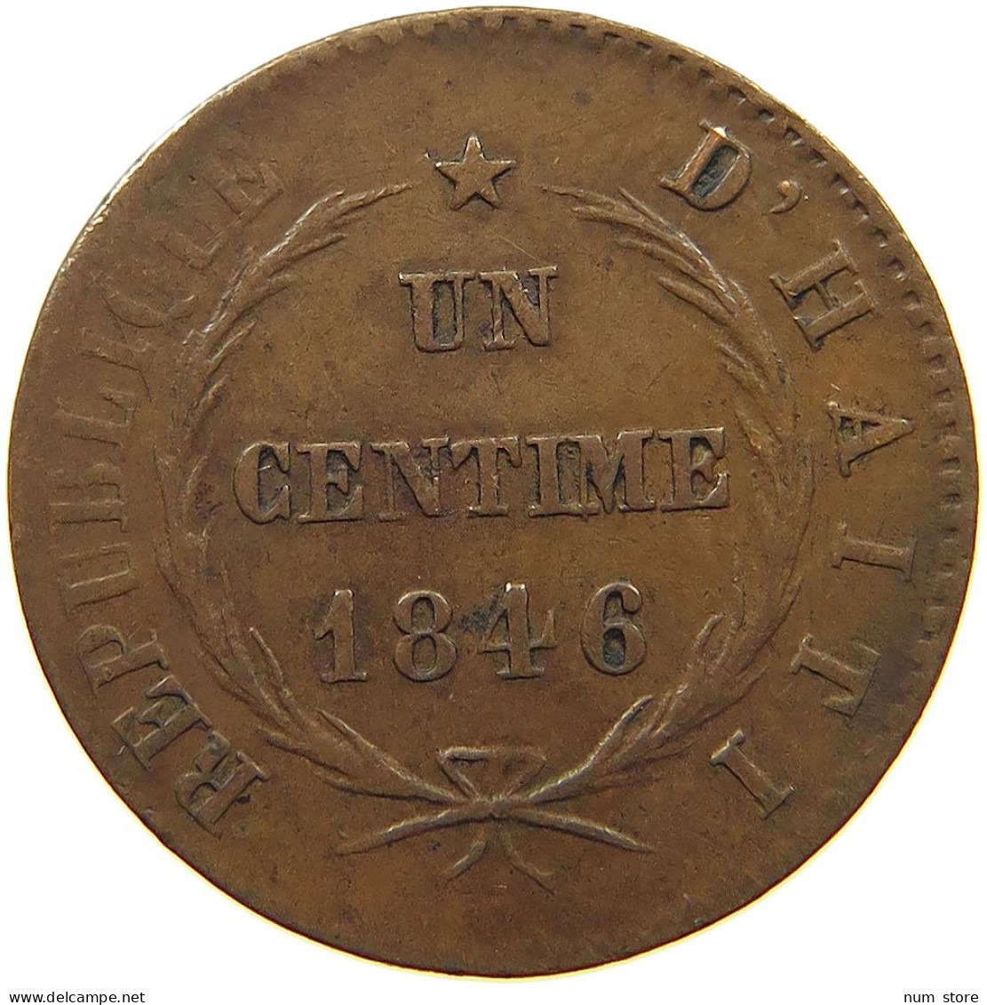 HAITI CENTIME AN 43 1846  #t113 0265 - Haïti