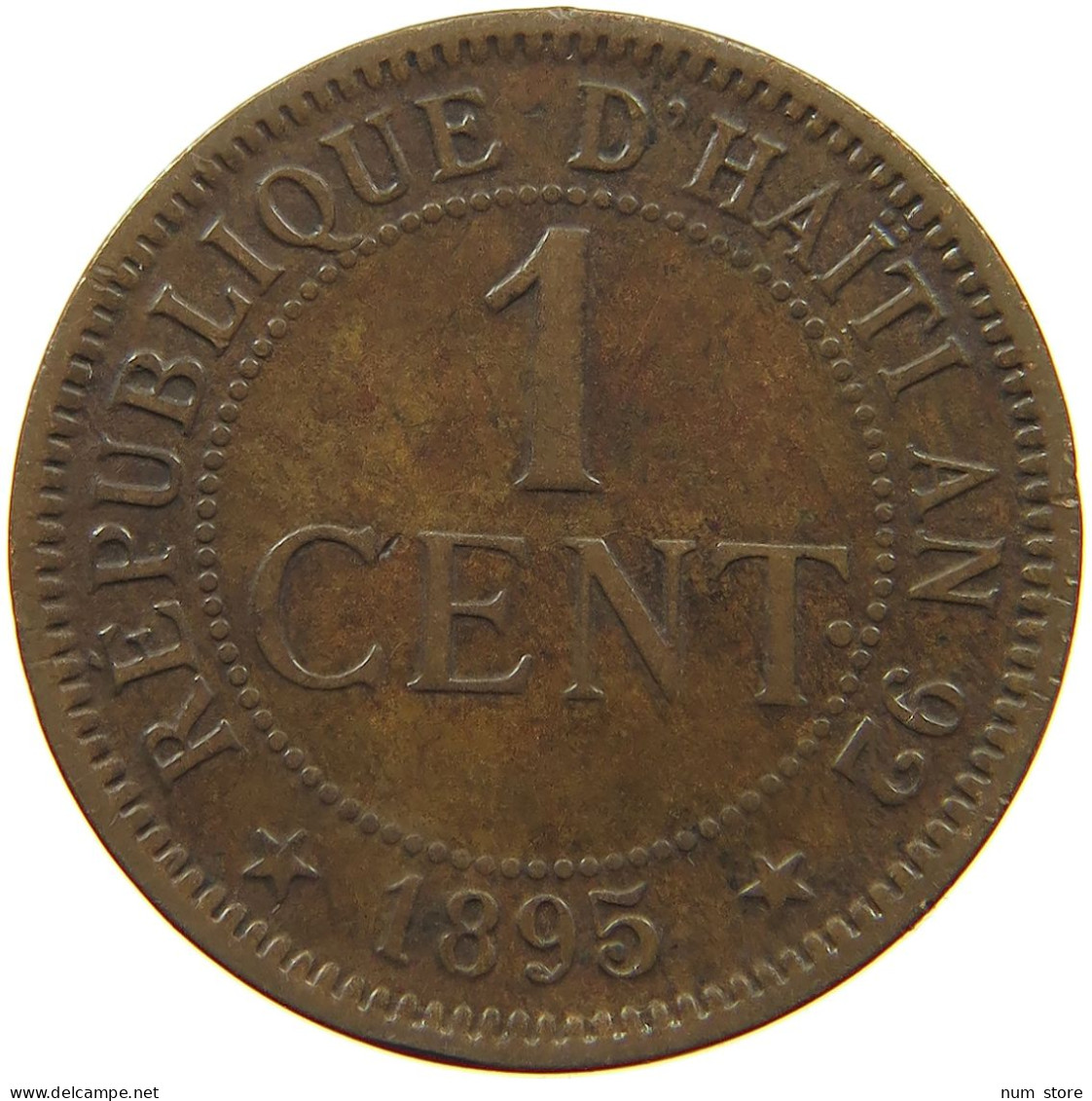 HAITI CENTIME 1895  #a010 0351 - Haiti