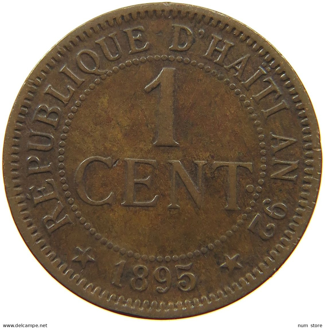 HAITI CENTIME 1895  #a010 0351 - Haïti
