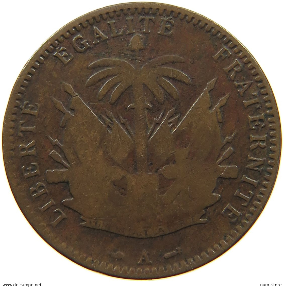 HAITI CENTIME 1895  #a010 0351 - Haïti