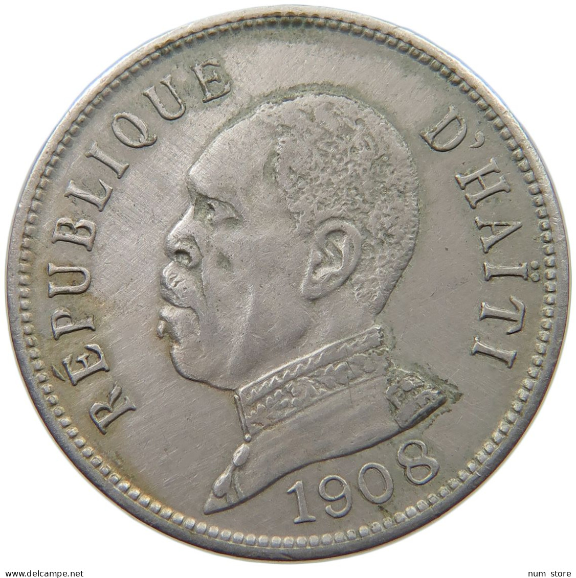 HAITI 50 CENTIMES 1908  #t001 0233 - Haïti