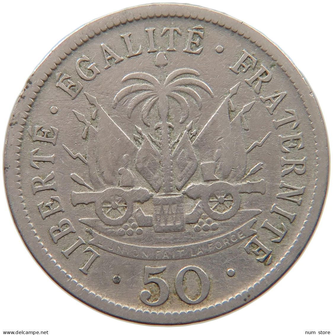 HAITI 50 CENTIMES 1908  #s030 0199 - Haïti