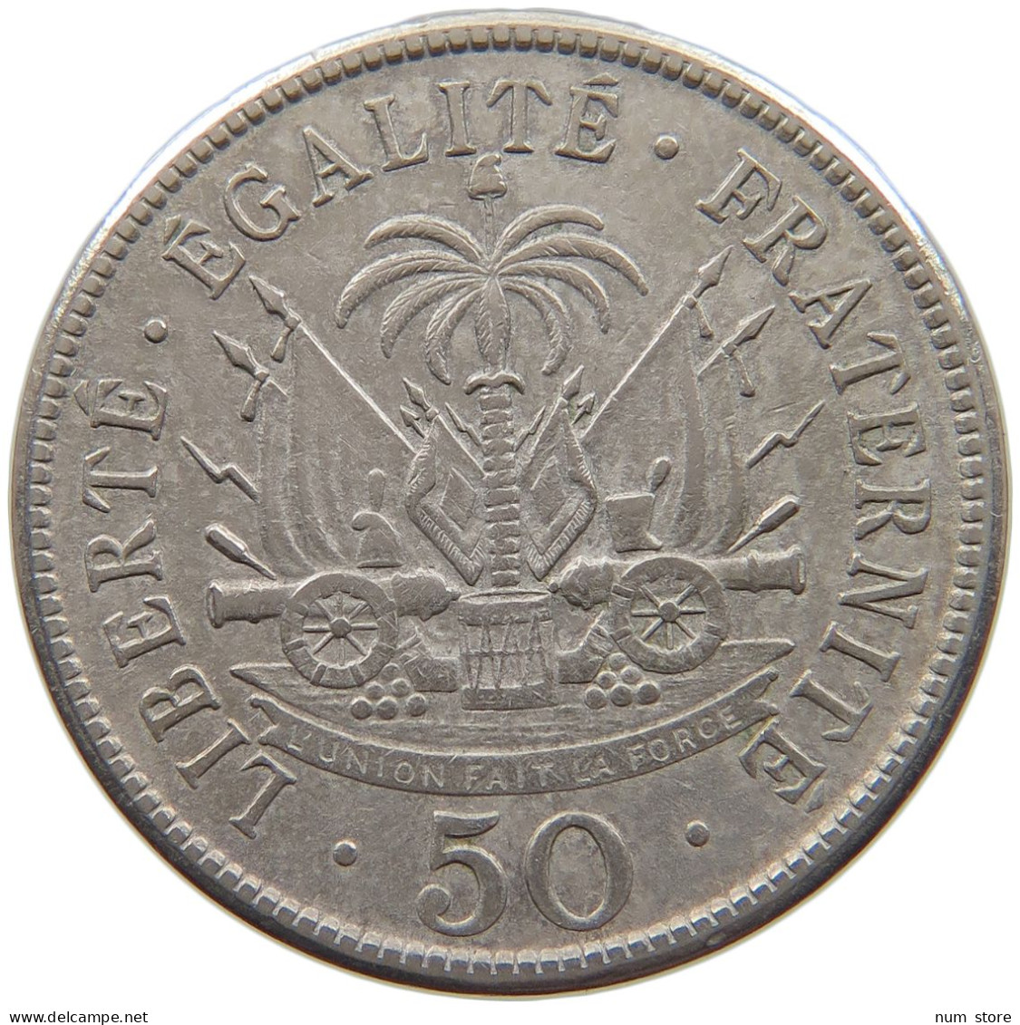 HAITI 50 CENTIMES 1907  #a079 0149 - Haití