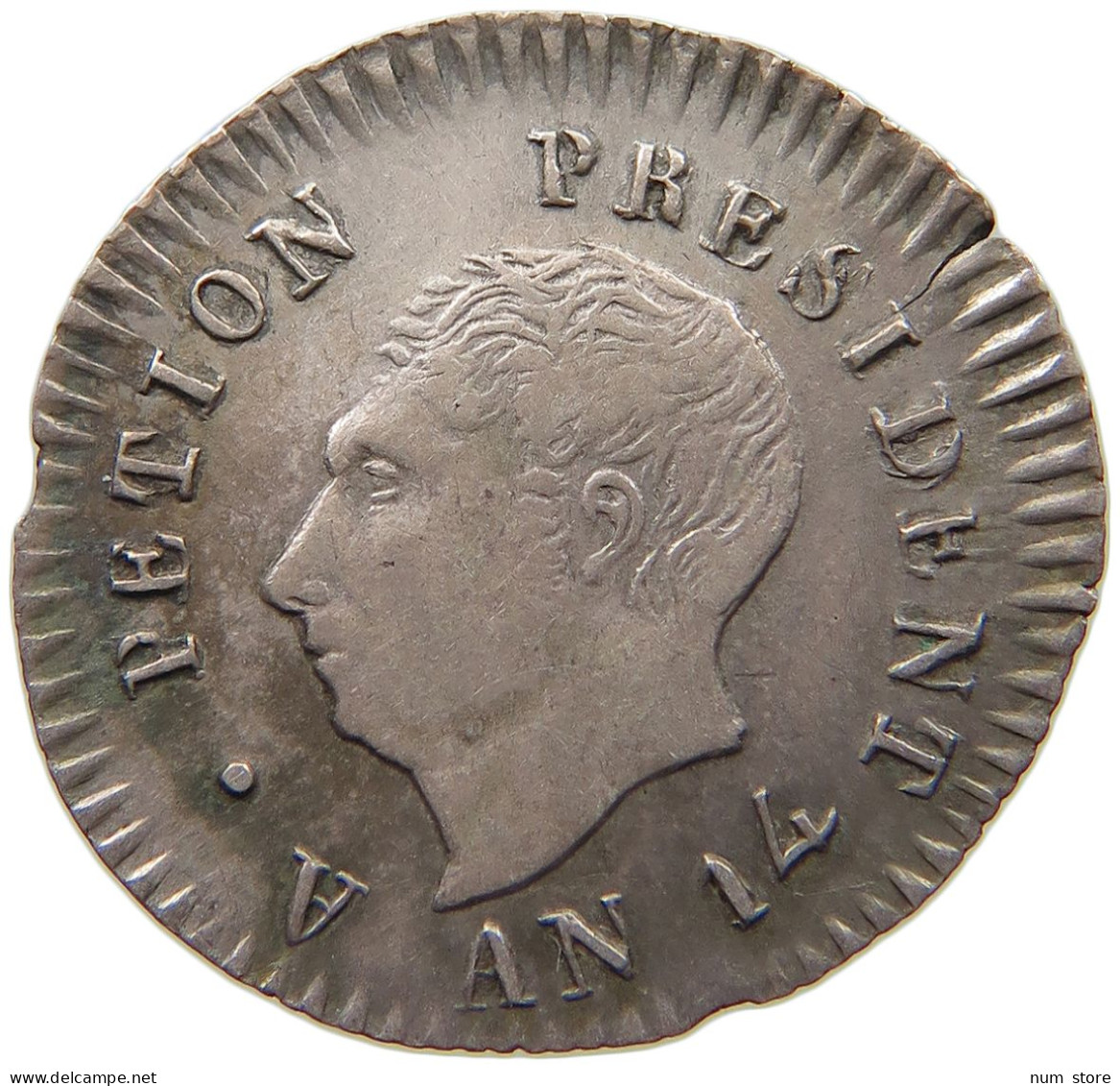 HAITI 25 CENTIMES AN 14  #t111 1255 - Haïti