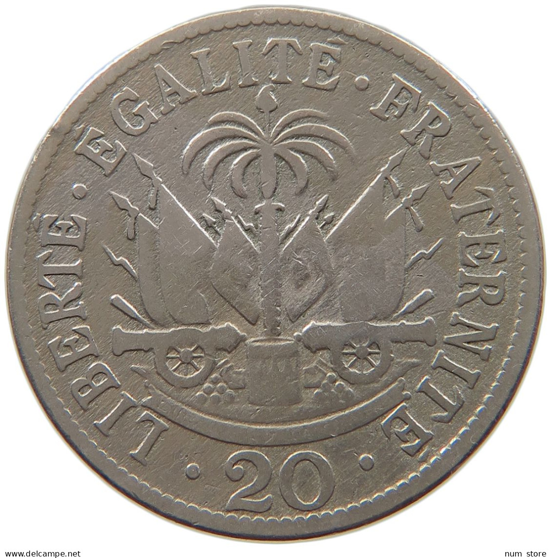 HAITI 20 CENTIMES 1907  #s033 0175 - Haiti