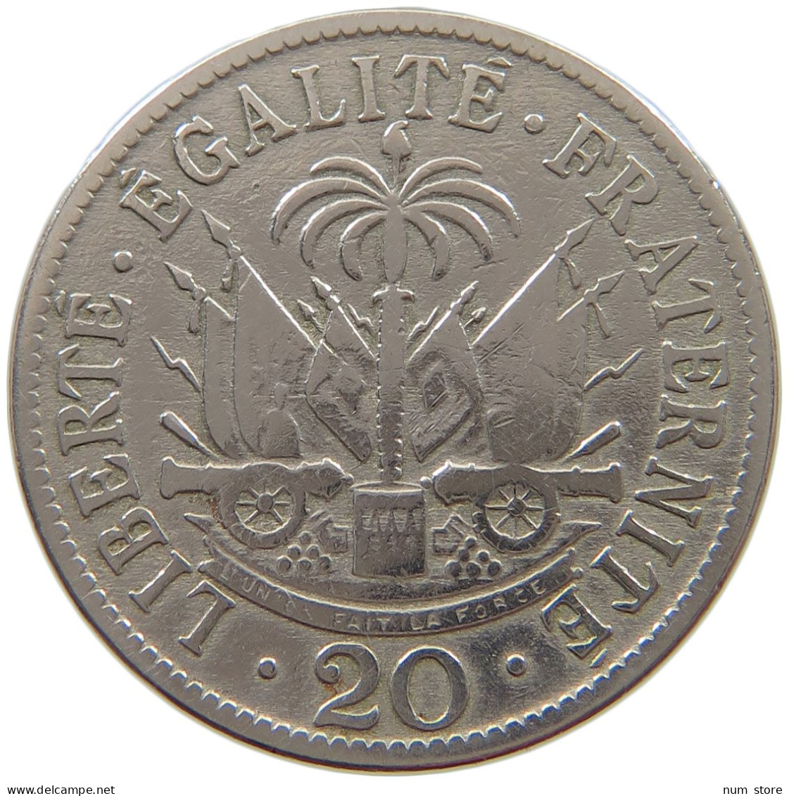 HAITI 20 CENTIMES 1907  #s039 0439 - Haïti