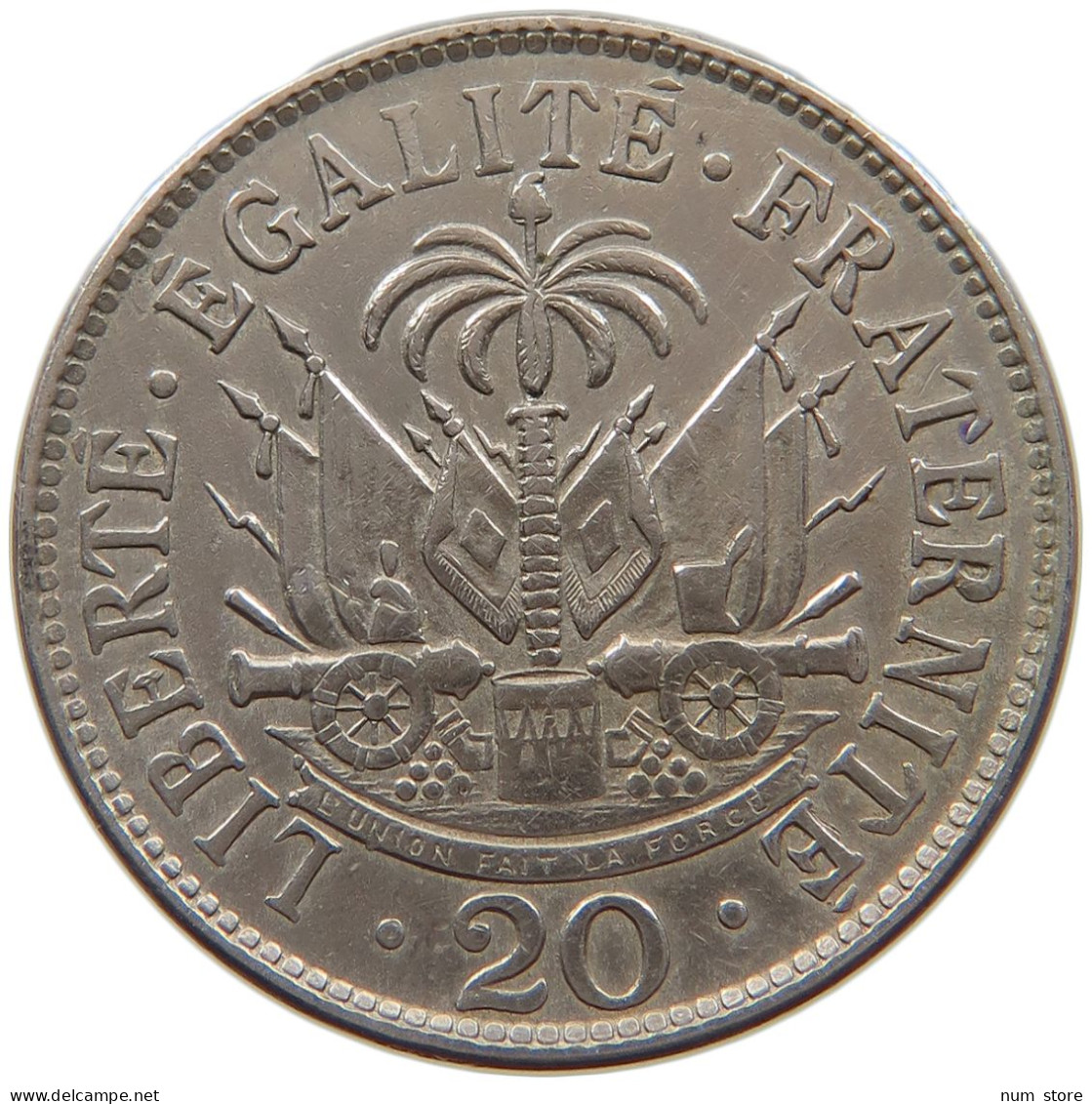 HAITI 20 CENTIMES 1907  #a061 0185 - Haití