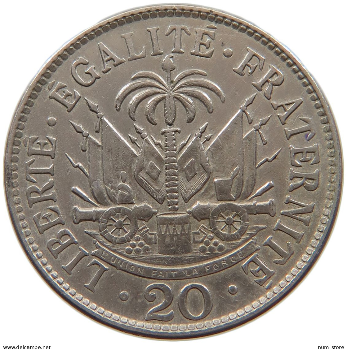 HAITI 20 CENTIMES 1907  #a061 0185 - Haïti