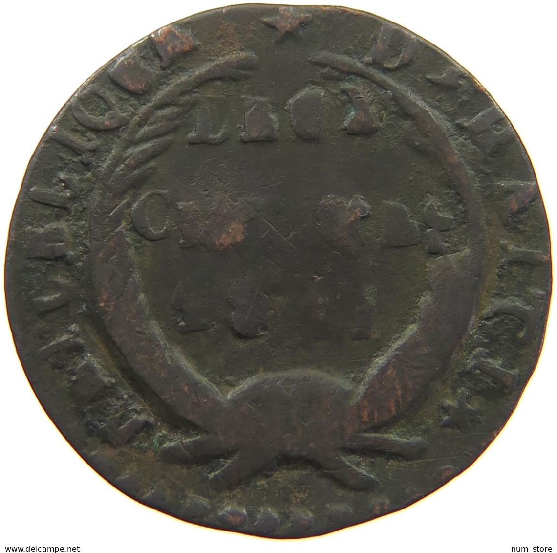 HAITI 2 CENTIMES 1841  #t001 0133 - Haïti