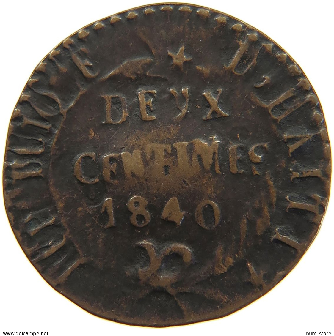 HAITI 2 CENTIMES 1840  #c057 0127 - Haïti