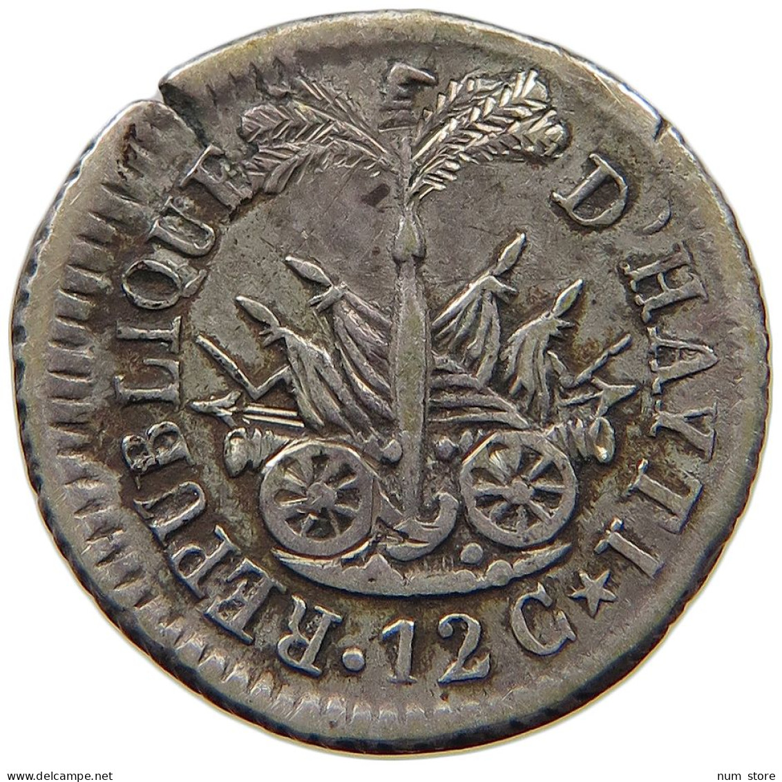 HAITI 12 CENTIMES AN 14  #t112 1435 - Haití