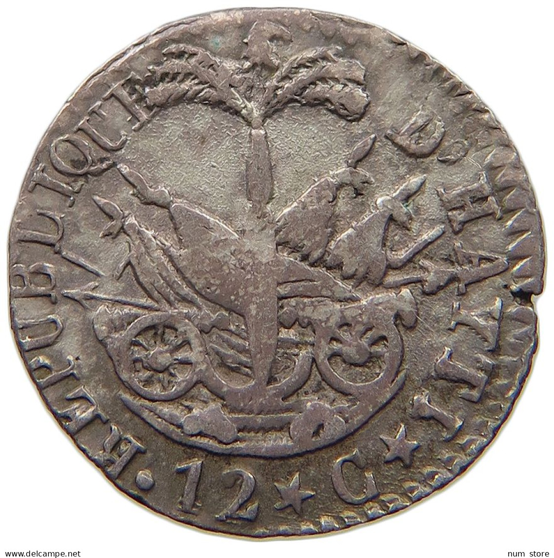 HAITI 12 CENTIMES AN 14  #t112 1443 - Haiti