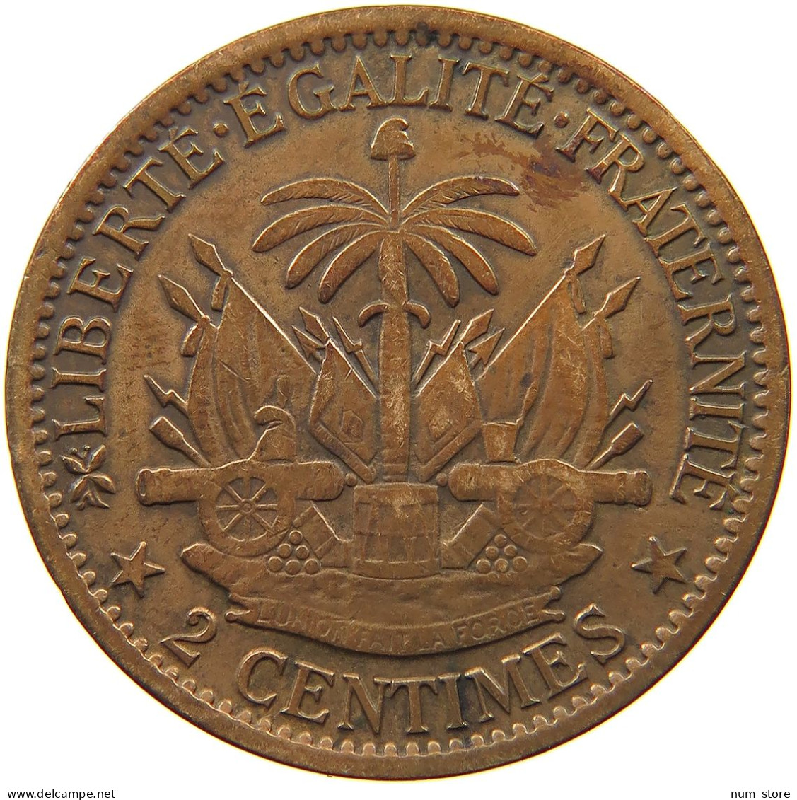 HAITI 2 CENTIMES 1881  #s036 0077 - Haïti