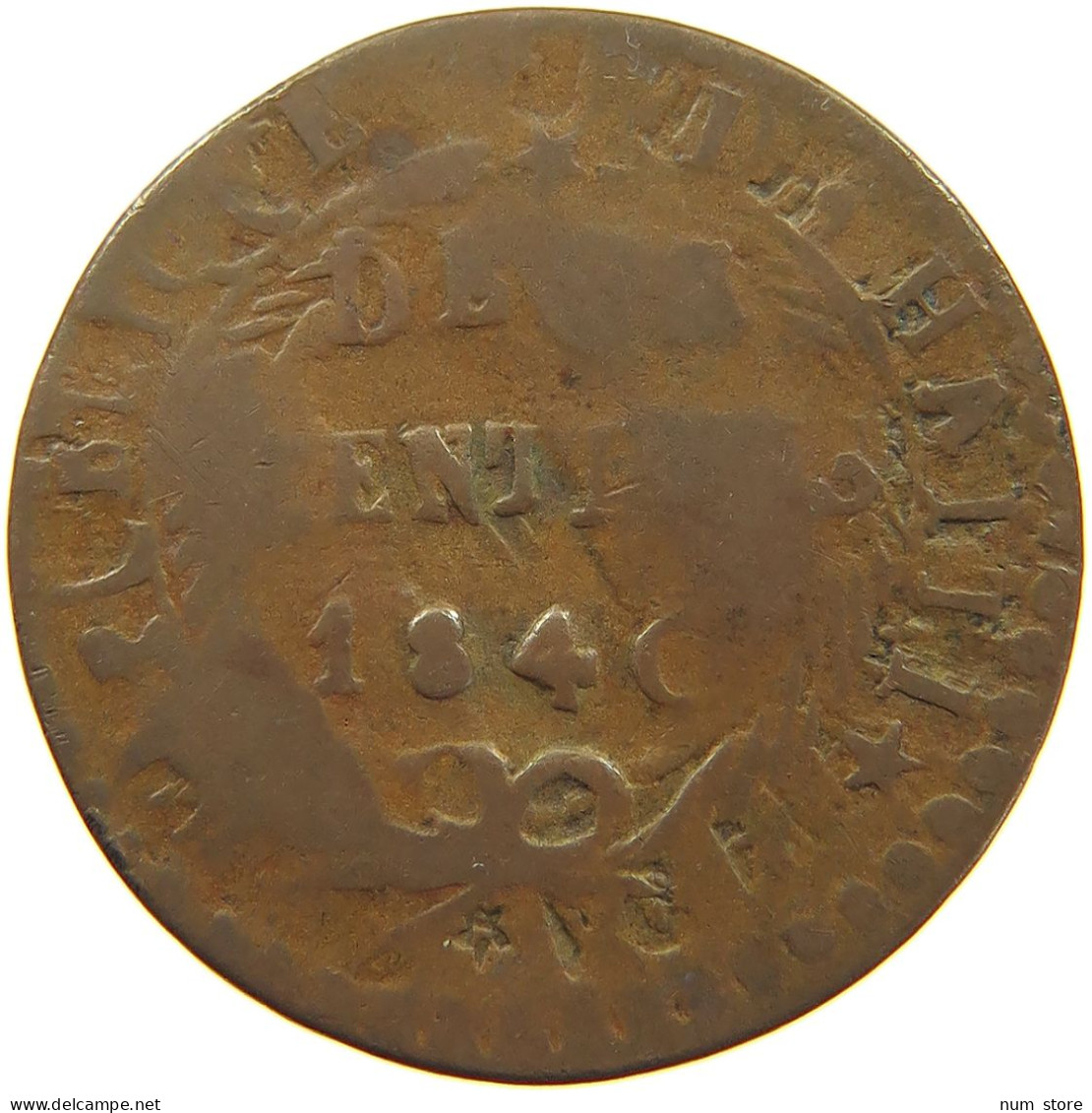 HAITI 2 CENTIMES 1840  #t006 0047 - Haïti