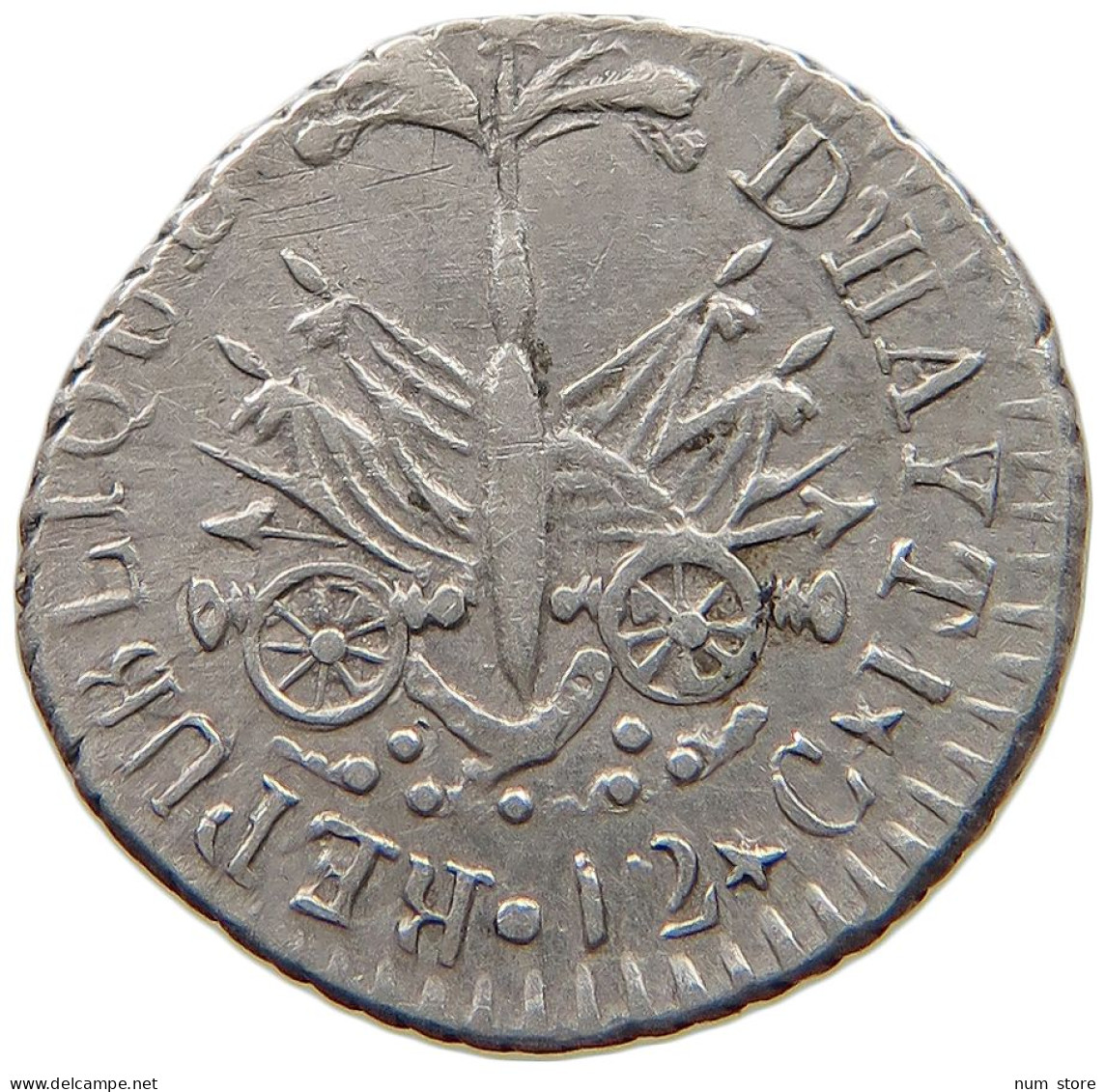 HAITI 12 CENTIMES AN 14  #t112 1433 - Haïti