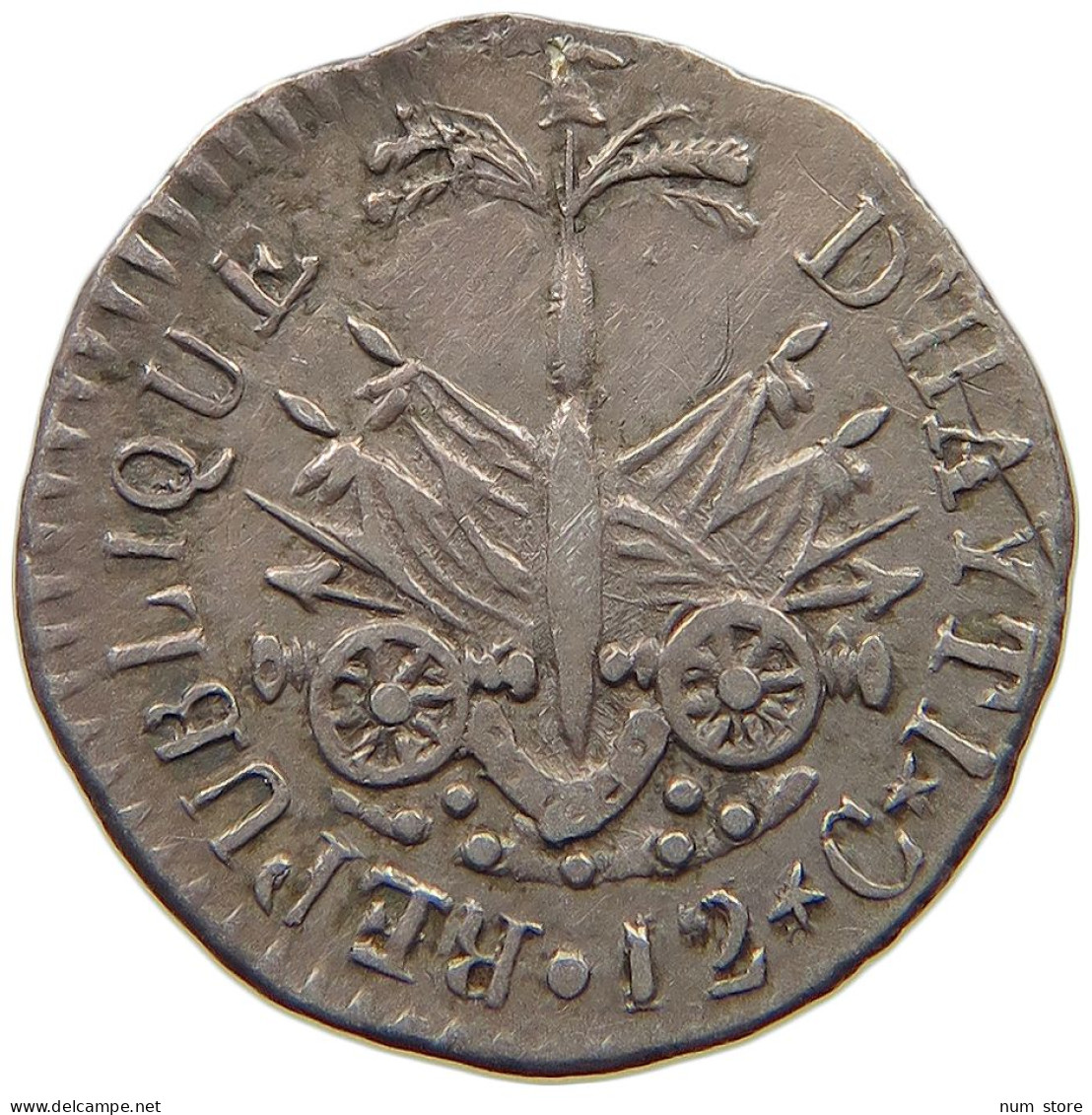 HAITI 12 CENTIMES AN 14  #t112 1437 - Haití