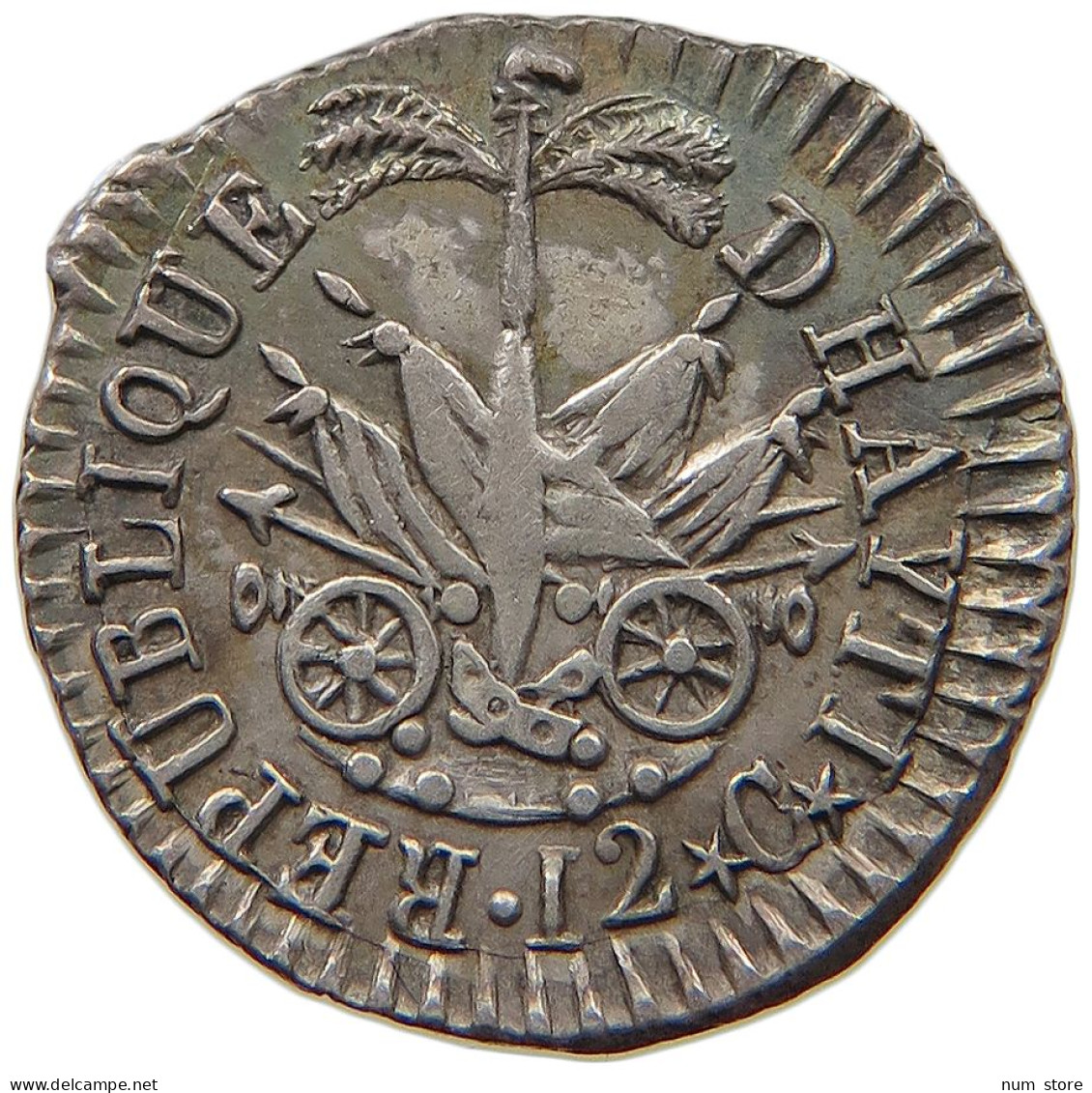 HAITI 12 CENTIMES AN 14  #t112 1425 - Haiti