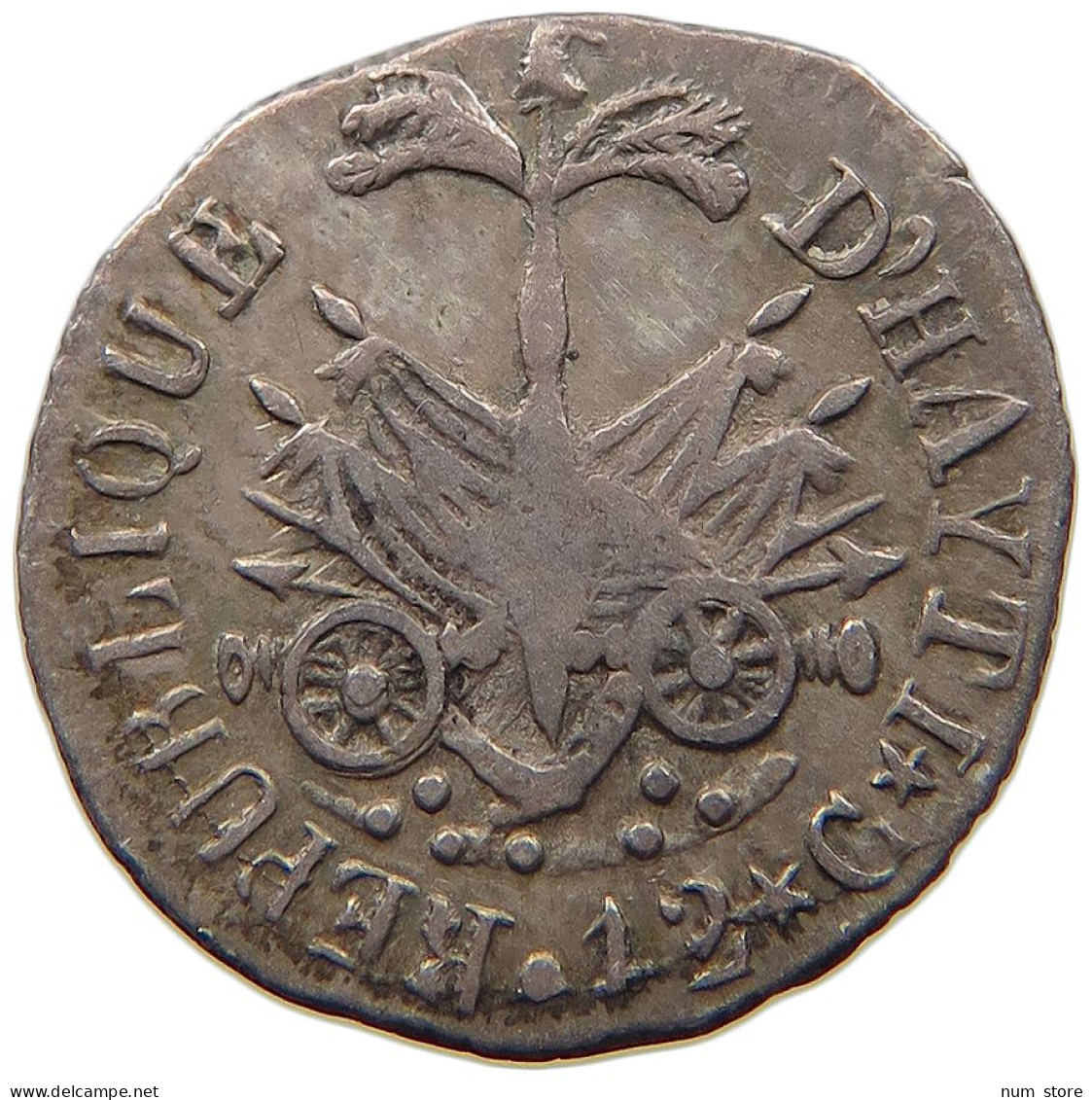 HAITI 12 CENTIMES AN 14  #t112 1421 - Haïti